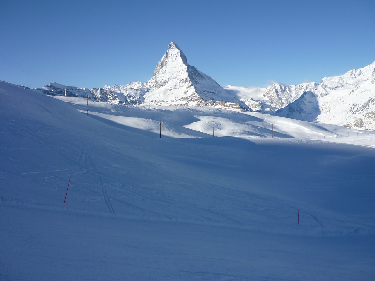 Traumhaftes Skigebiet von Zermatt